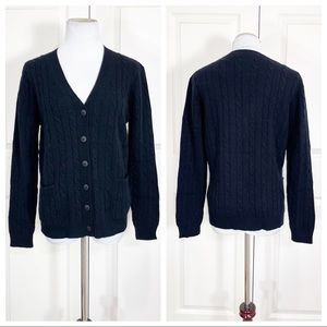 NWT! Cashmere / Silk. Prague black cashmere-silk cardigan